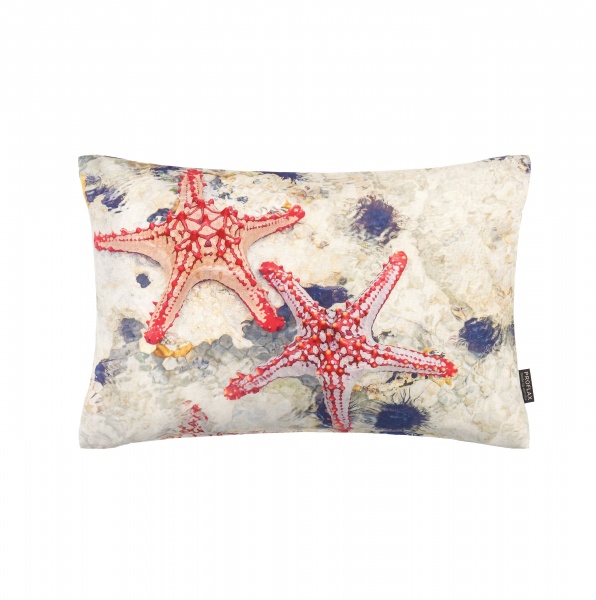 Kissenhülle Starfish, red, 30 cm x 50 cm