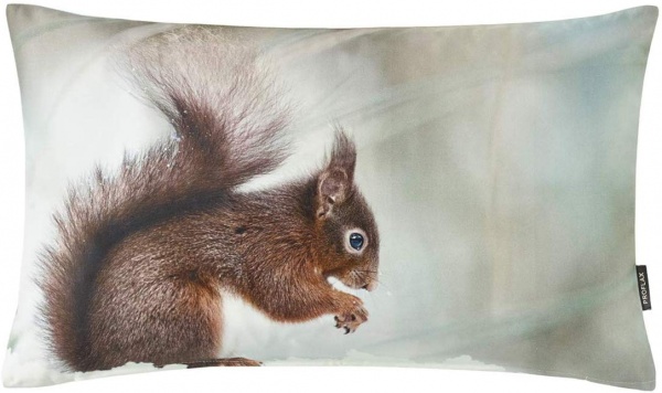 Kissenhülle Hopkin, Fotodruck Eichhörnchen, Größe 30x50cm