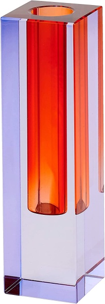 Sari, Kristallglas Vase, H:14cm, Verschiedene Farben