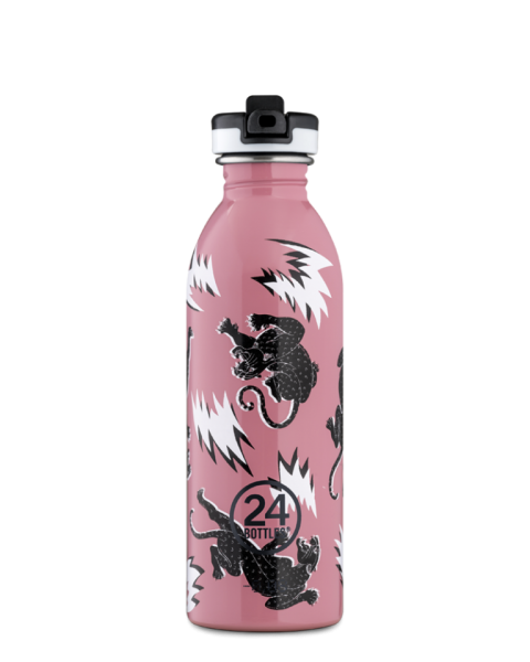 Trinkflasche/ Urban Bottle Edelstahl, 0,5 l Fassungsvermögen, verschiedene Muster und Farben
