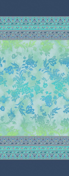 Tischwäsche Muster AGRIGENTO V.B1, Farbe blau gemustert, verschiedene Größen