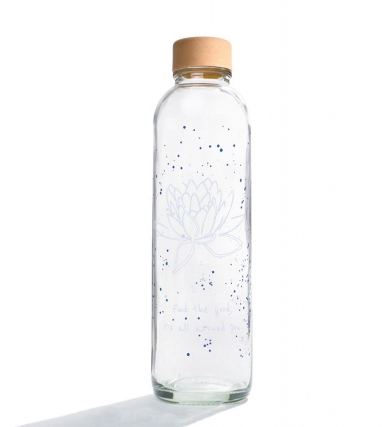 Carry Glastrinkflasche 0,7l, Recyclinglas mit Druck