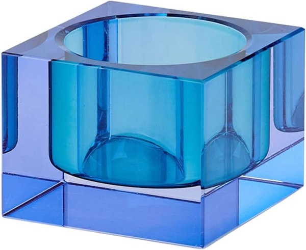 Sari Kristallglas, Teelichthalter XS, Größe: 5x 3,7 cm, verschiedene Farben