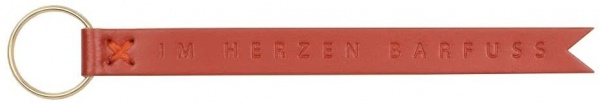 Schlüsselanhänger Lederband mit Spruch, verschiedene Muster und Farben