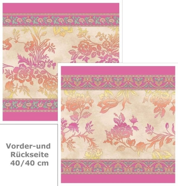 Kissenhülle Muster AGRIGENTO V.P1, Farbe pink gemustert, verschiedene Größen